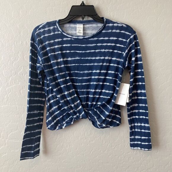 NORDSTROM NEW CROP LONG SLEEVE TWIST FRONT SHIRT SIZE 8-10 - Picture 1 of 4